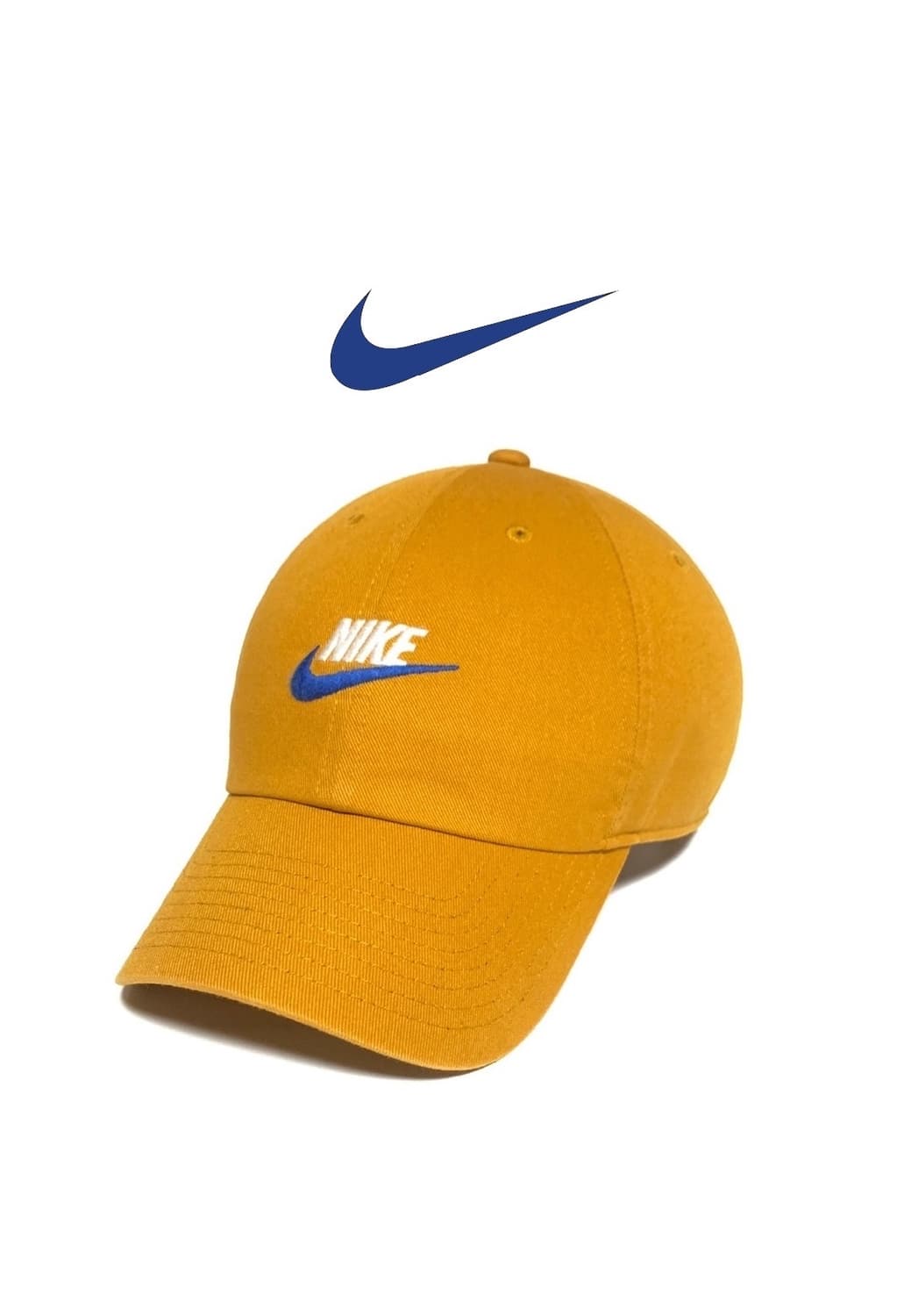NIKE 나이키 헤리티지86 퓨추라 머스타드/블루 남녀공용 볼캡 모자 헬 상품이미지1