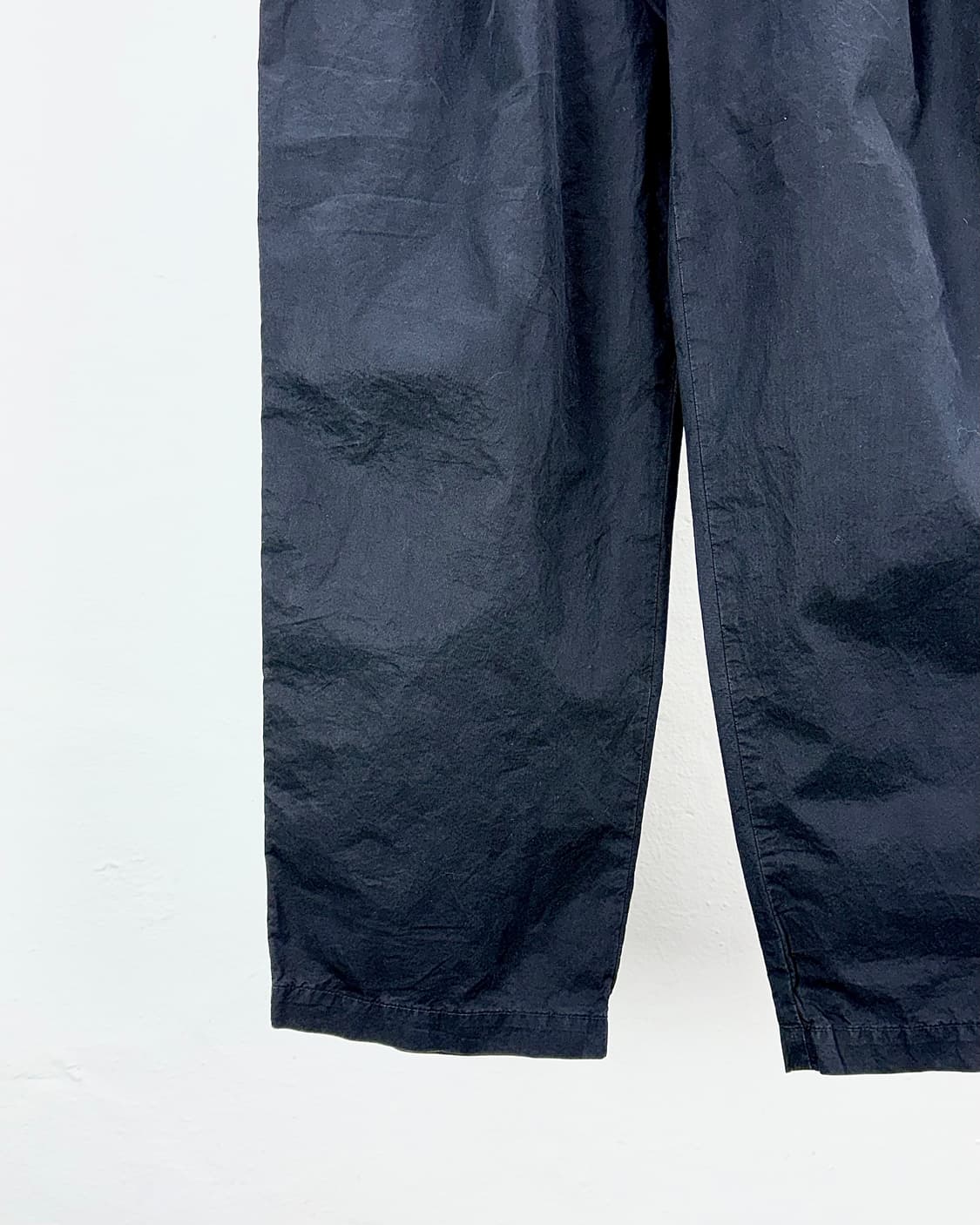 스틸 바이 핸드 블랙 가먼트 다이 딥 턱 코튼 팬츠 상품이미지4