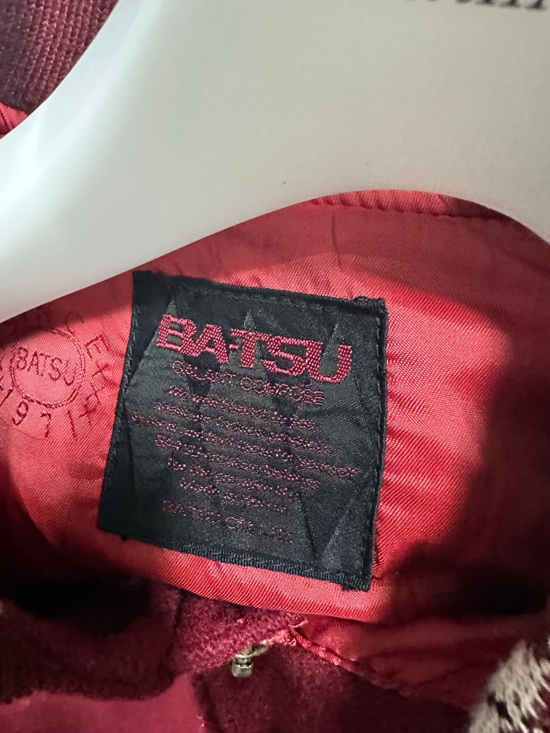 80s 90s Ba-tsu 레더 스타디움 바시티 자켓 상품이미지5