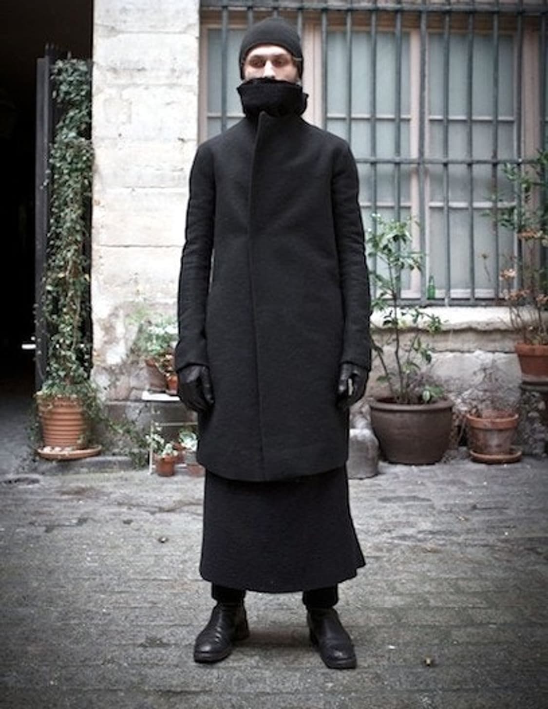 Obscur High-Neck Wool Coat 상품이미지3