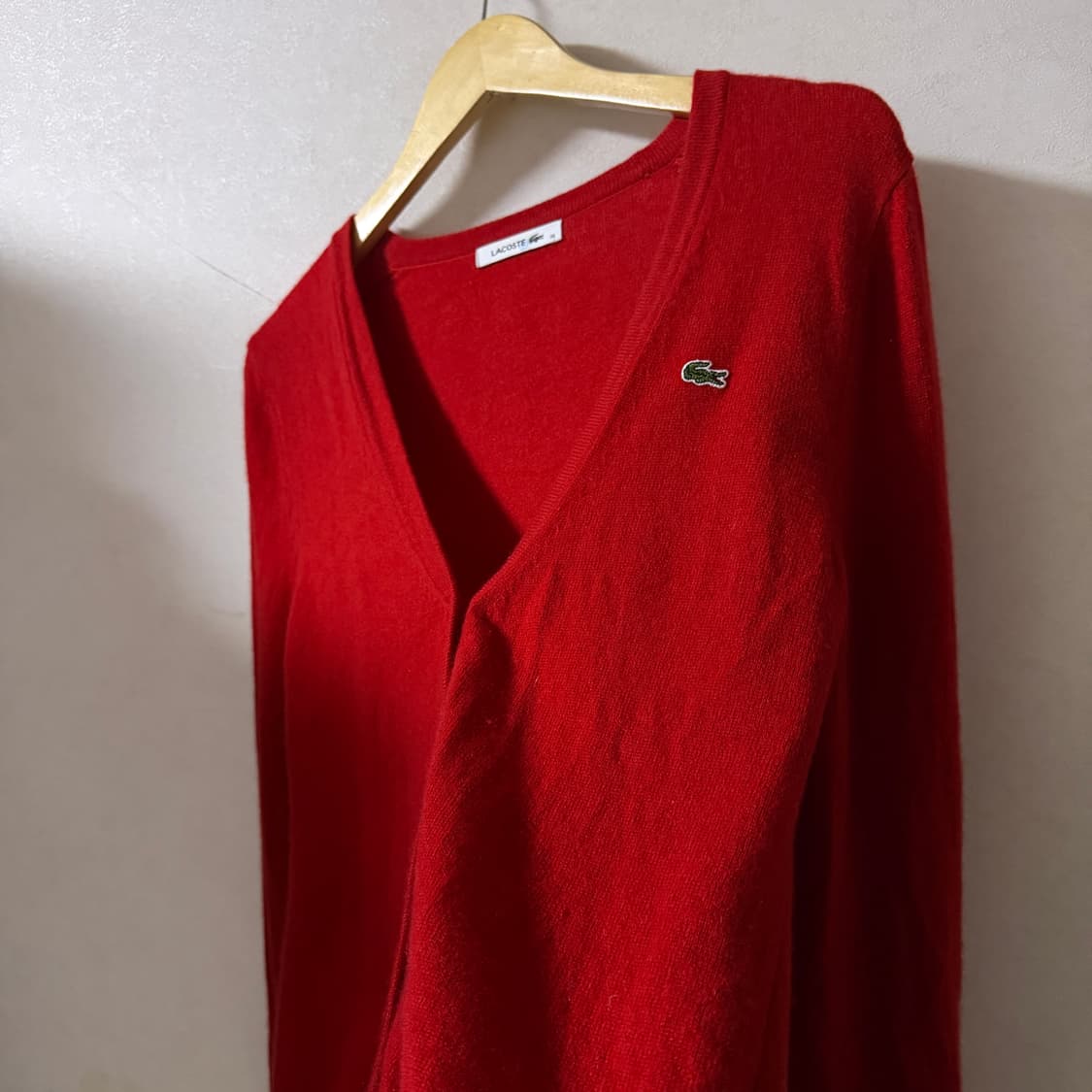 라코스테 여성 레드 캐시미어 가디건 36 (55정도) 상품이미지6