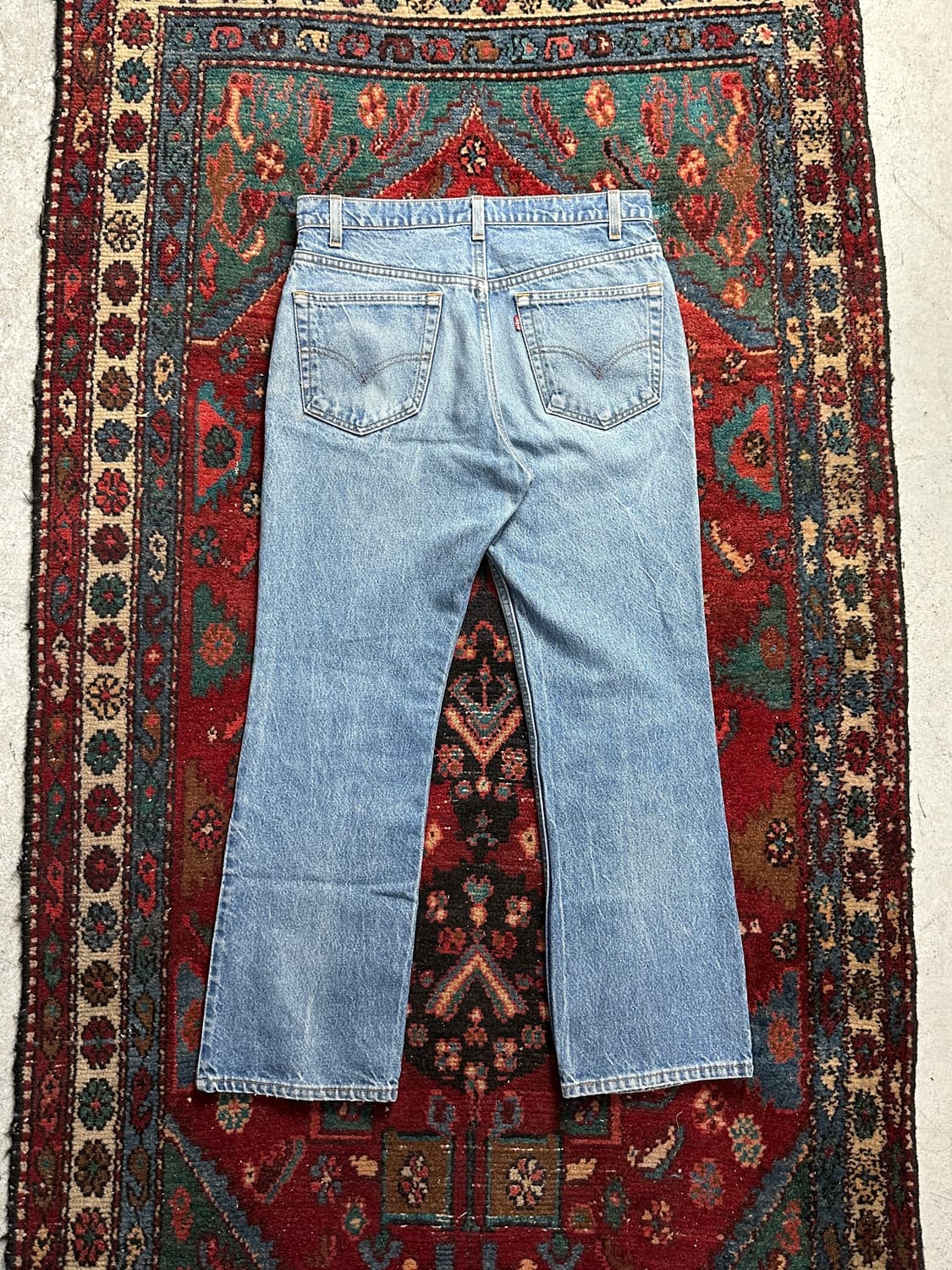 90's USA Made 리바이스 517 부츠컷 연청 상품이미지4