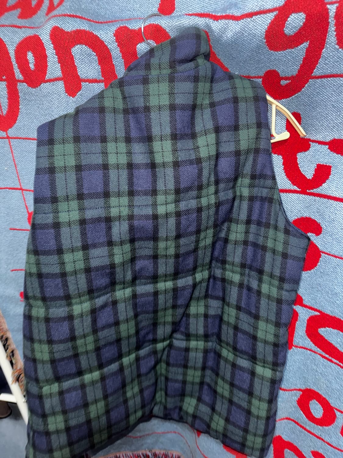 코엔 블랙워치 울 패딩베스트 coen  상품이미지2