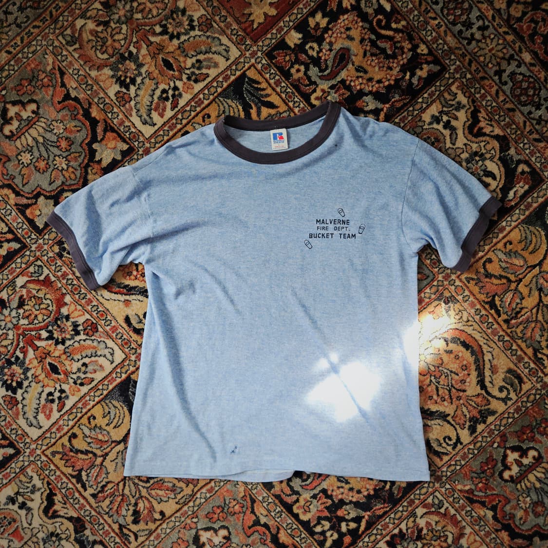 🌊90s USA made Russell ringer Tee 싱글스티치 상품이미지2