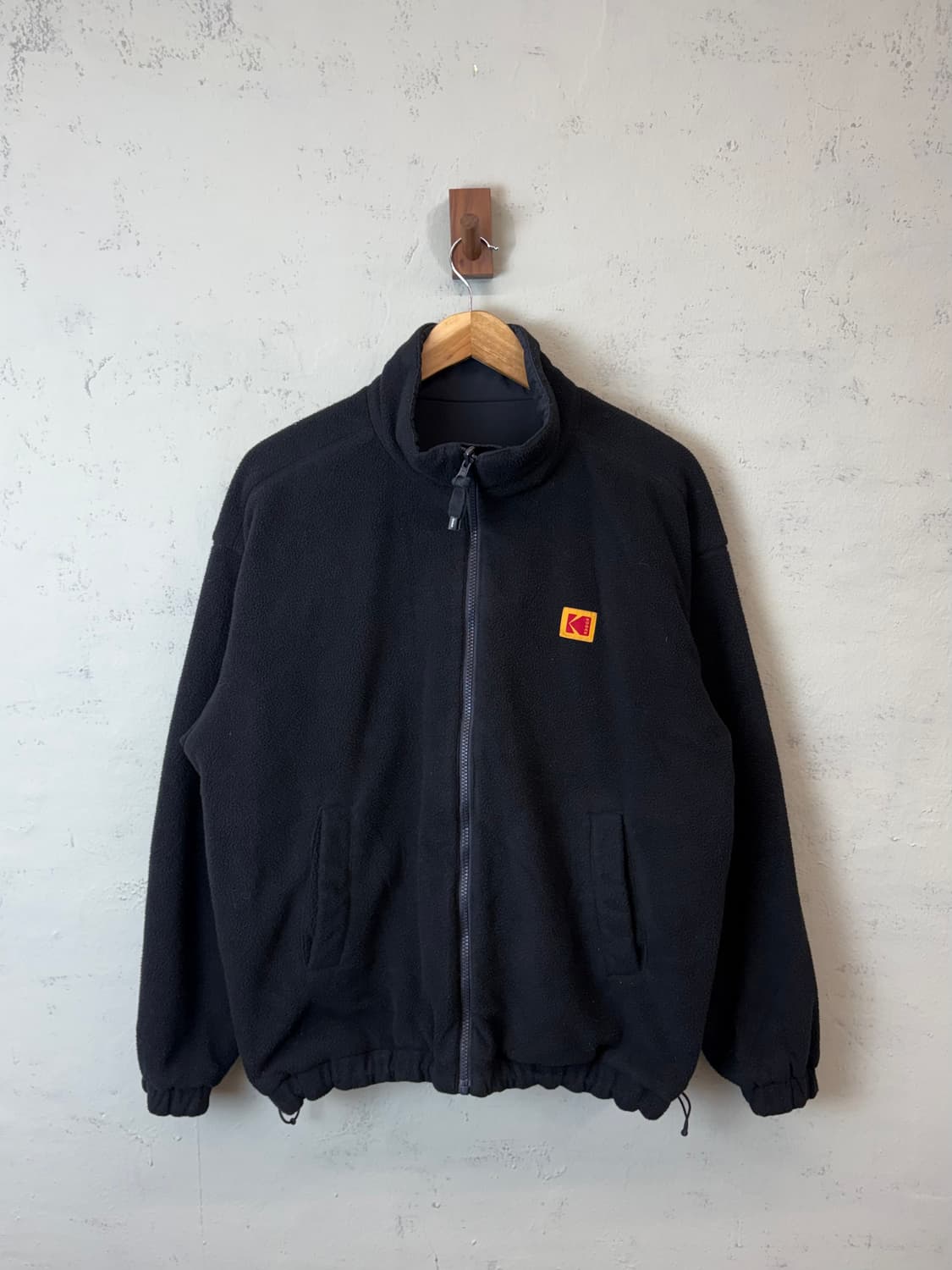 코닥 코다컬러 리버시블 플리스 빅로고 자켓 블랙 상품이미지3