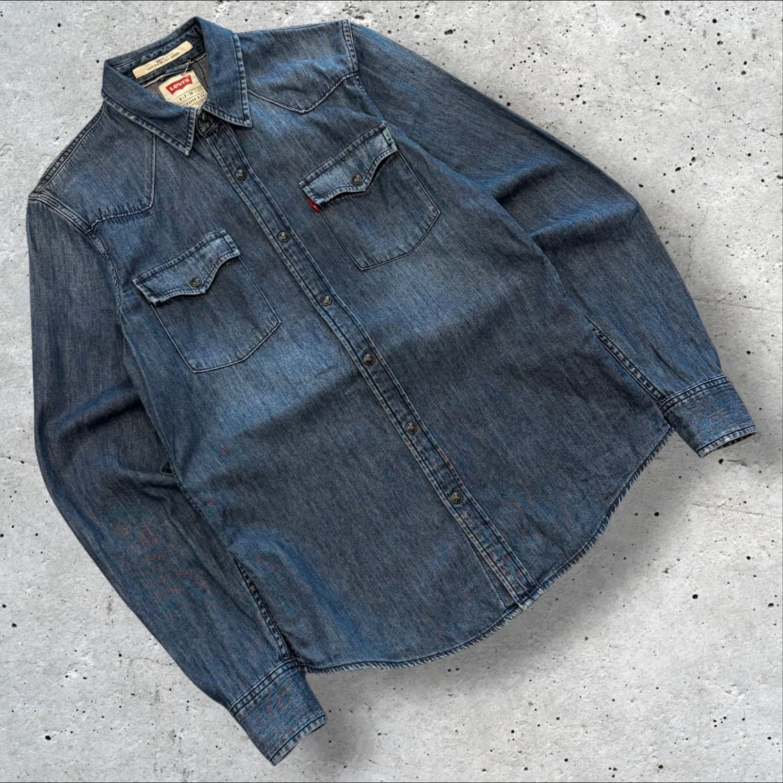 [S] 리바이스 모던핏 데님 웨스턴 셔츠 청남방 D816 상품이미지1