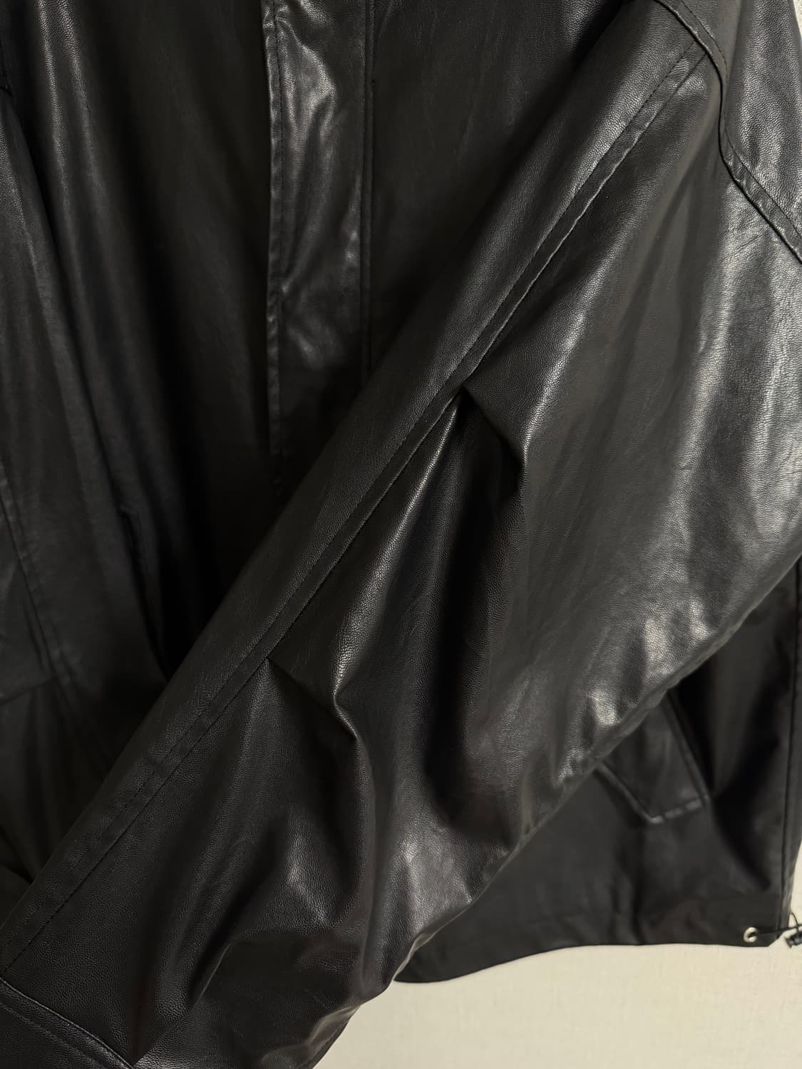 vintage black Leather Jacket 상품이미지2