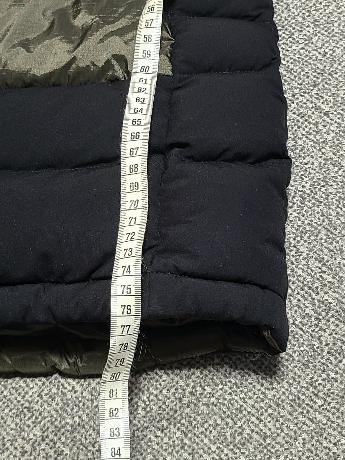 밀레  구스다운 윈드스토퍼 롱패딩 90 카키 상품이미지4