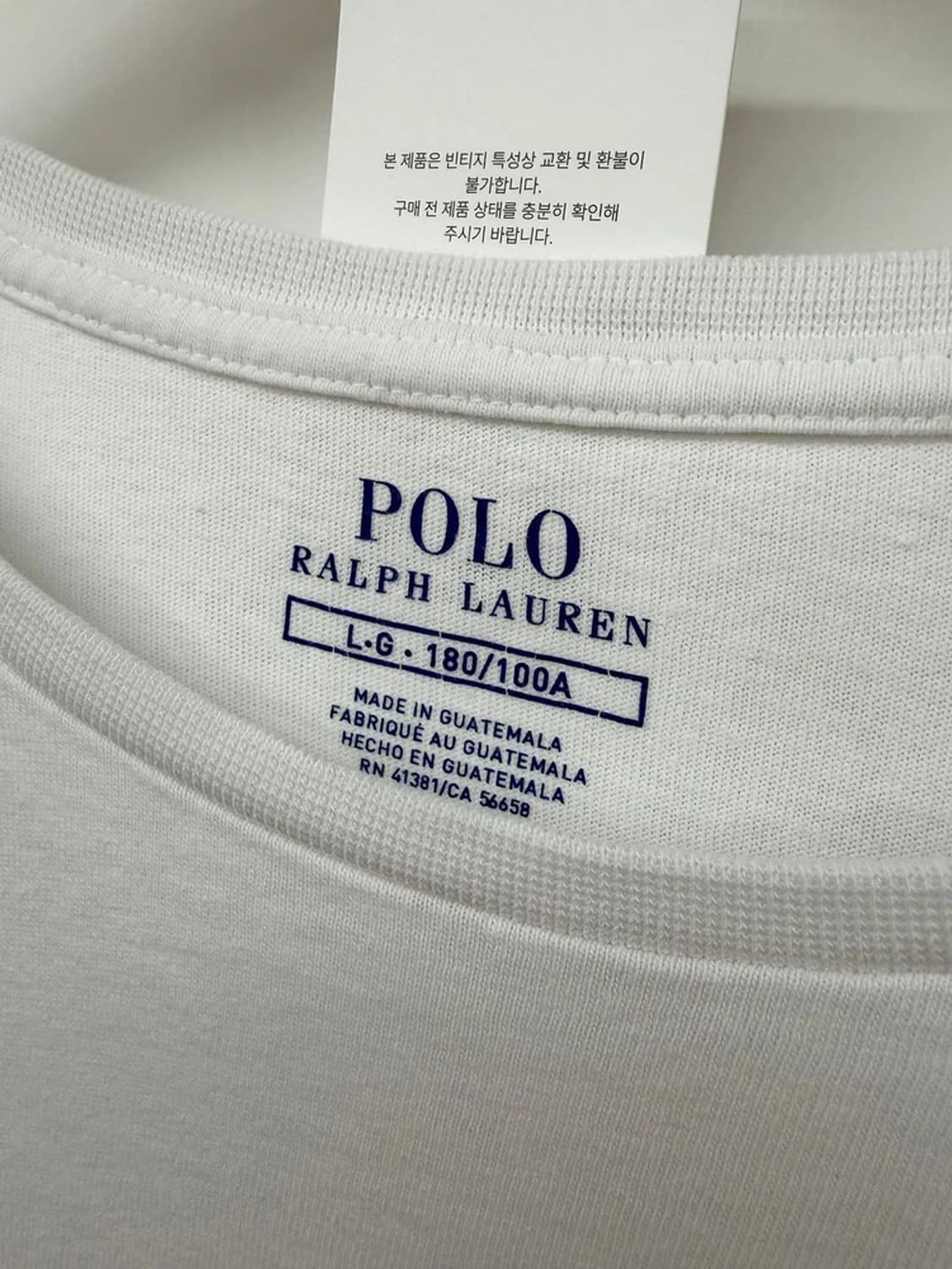 폴로 랄프로렌 미니멀 포니 자수 코튼 롱슬리브 PN9727 상품이미지5