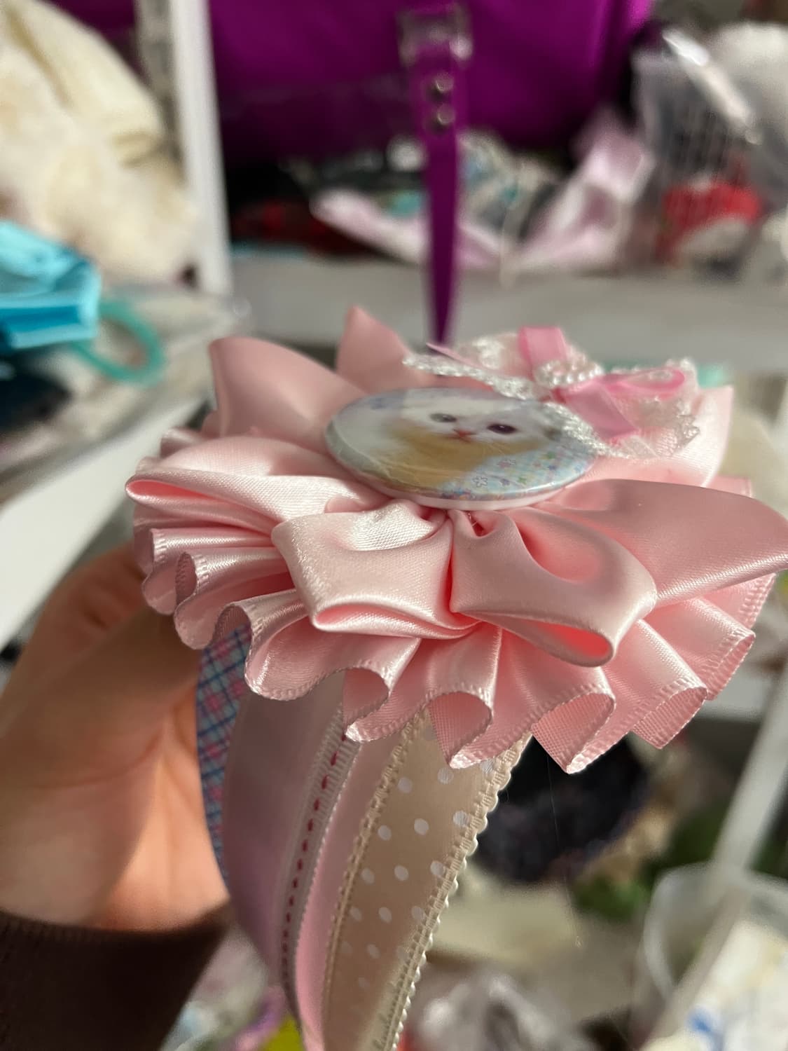 깅엄체크 마이멜로디와 로제트 세트 🪷 상품이미지6