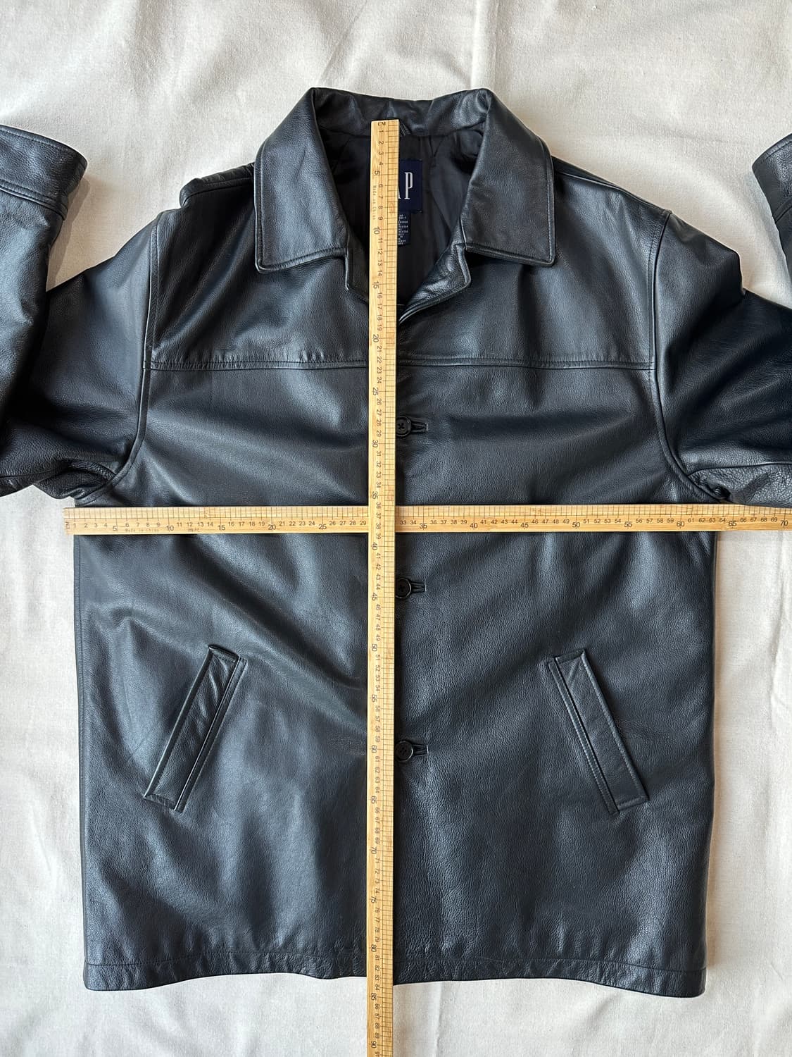 올드갭 리얼레더 카코트 블랙 L 상품이미지10