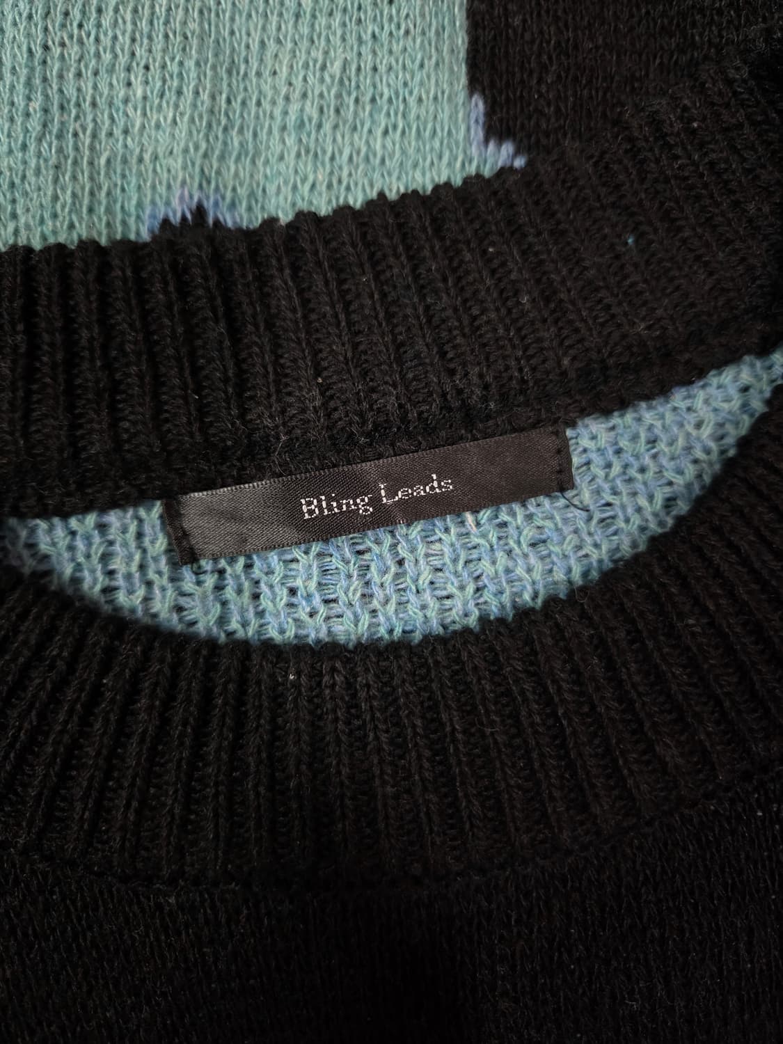 Bling Leads 자카드 라운드 니트 상품이미지6