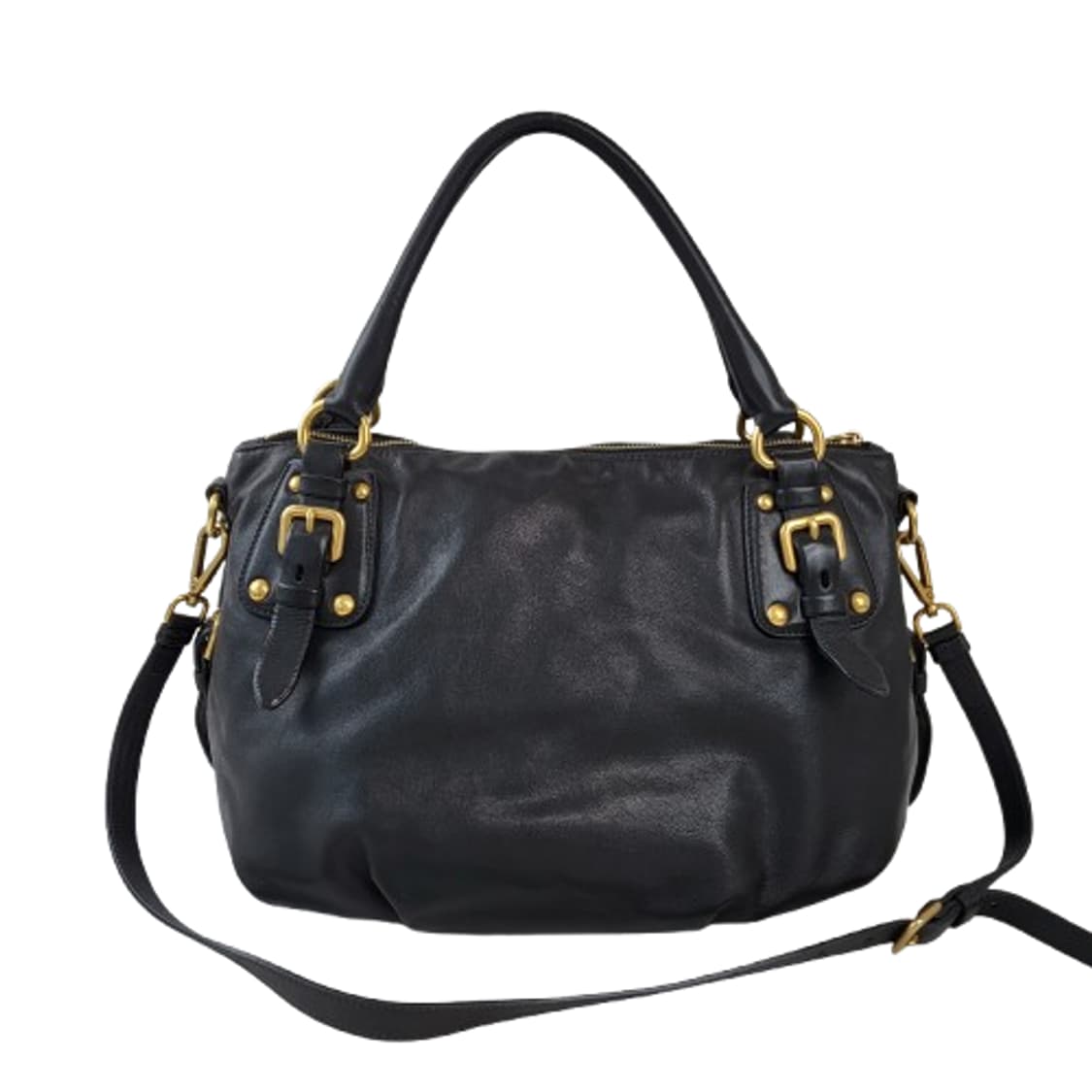 정품 프라다 블랙 카프스킨 투웨이백 상품이미지6