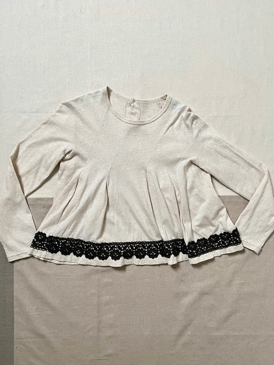 꼼데가르송 절개 롱슬리브 티셔츠 레이스 comme des garcons 상품이미지2