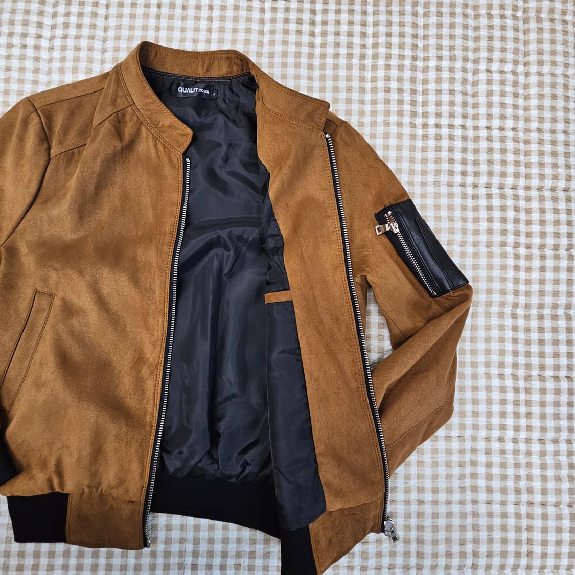 간절기 스웨이드 집업자켓 남자100 상품이미지6