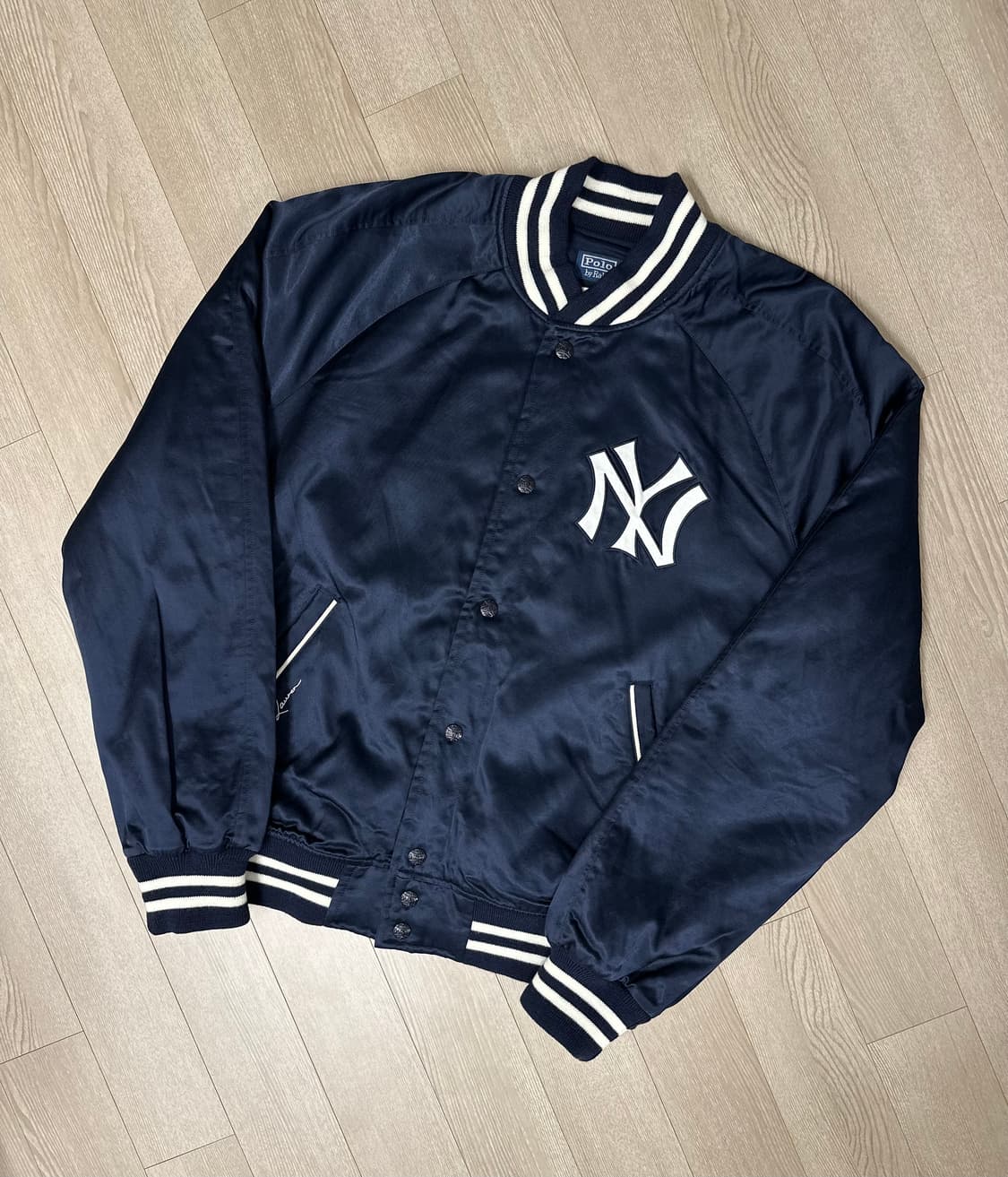 폴로 랄프로렌 25ss 사틴 새틴 바시티 L 사이즈 새상품 상품이미지2