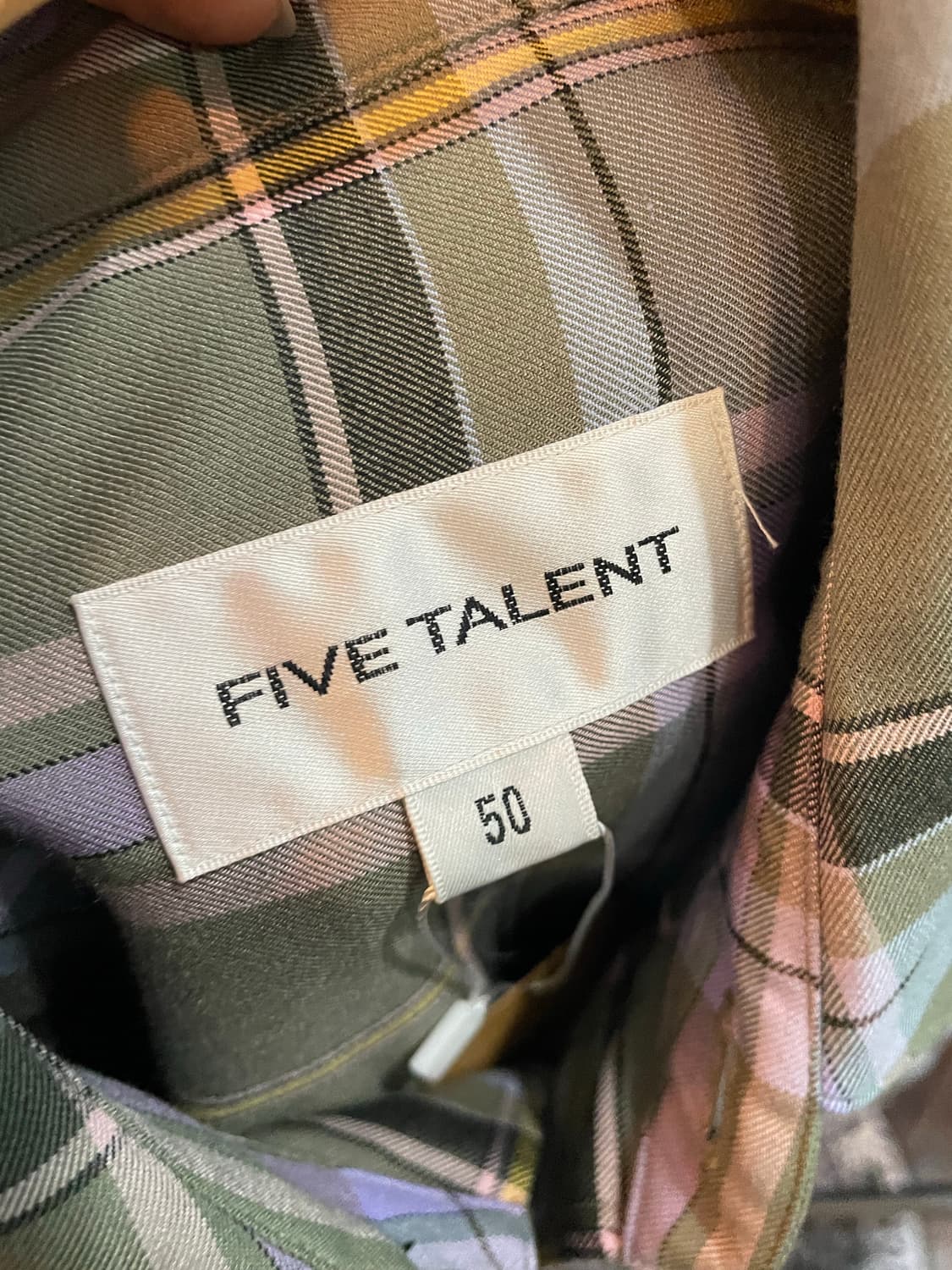 FIVE TALENT 오버핏 체크셔츠 상품이미지3