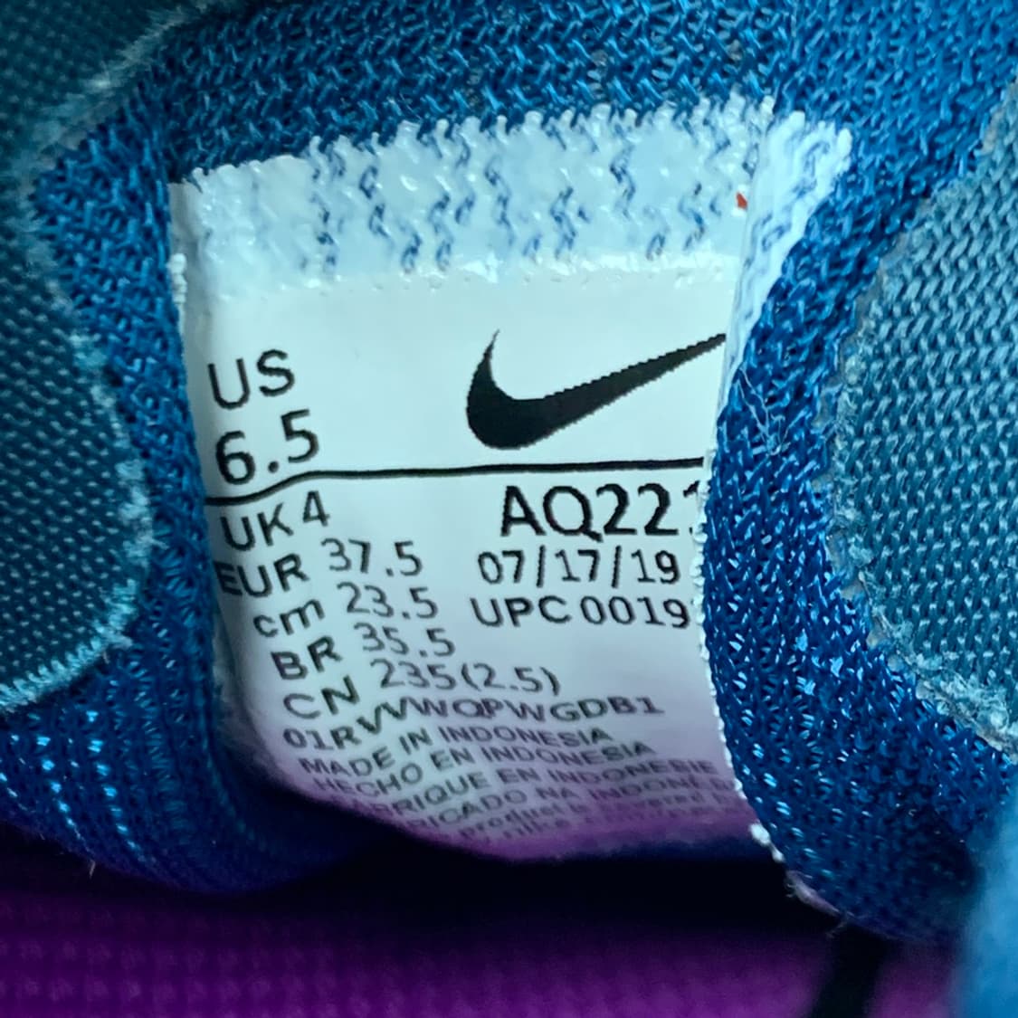 [235/정품] NIKE 나이키 에어 줌 페가수스36 여성 운동화신발 상품이미지8