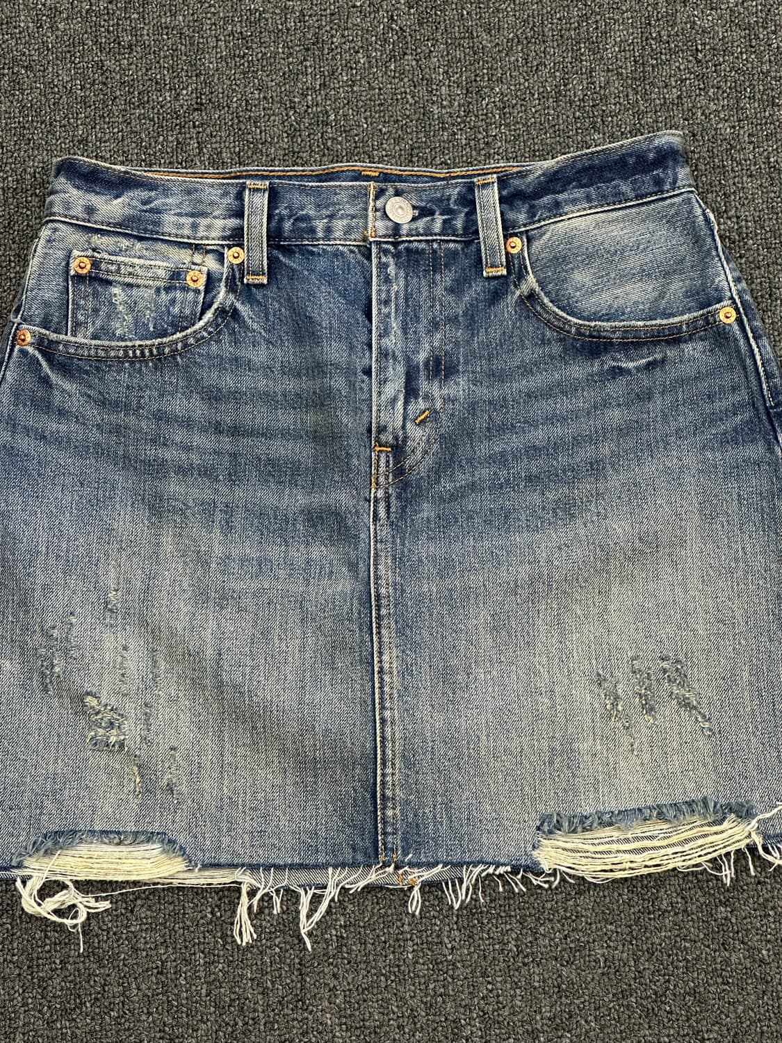 27)리바이스 빈티지 중청 데님 스커트 상품이미지3