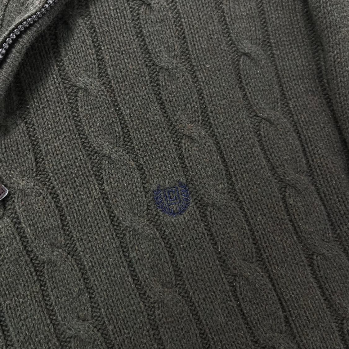 105 챕스 꽈배기 반집업 니트 상품이미지2