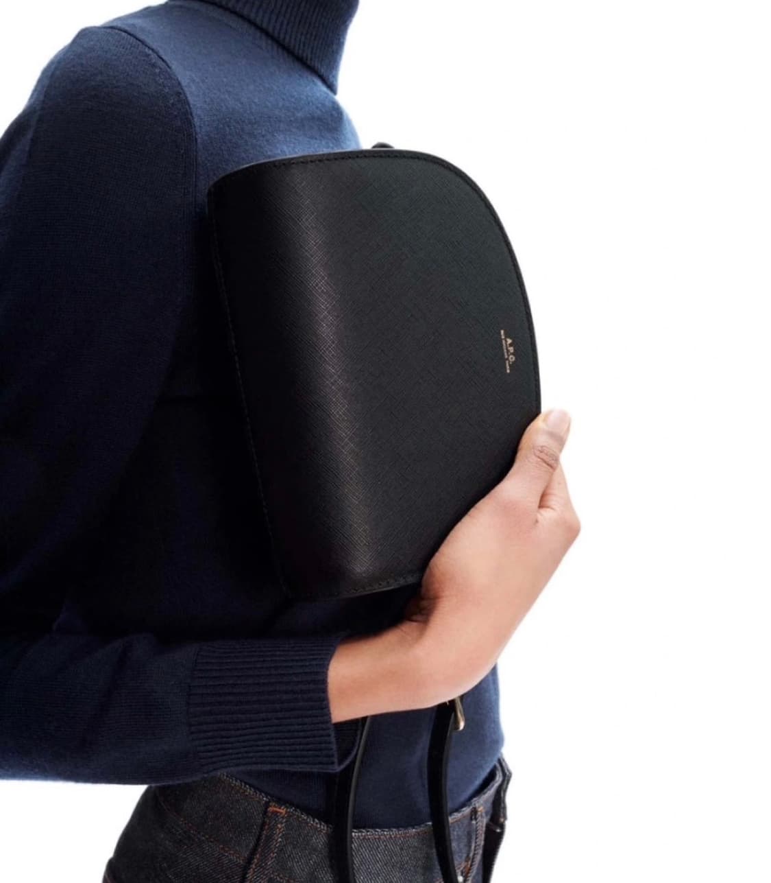 A.P.C.)데미룬 하프문 미니백 블랙 정품 상품이미지1