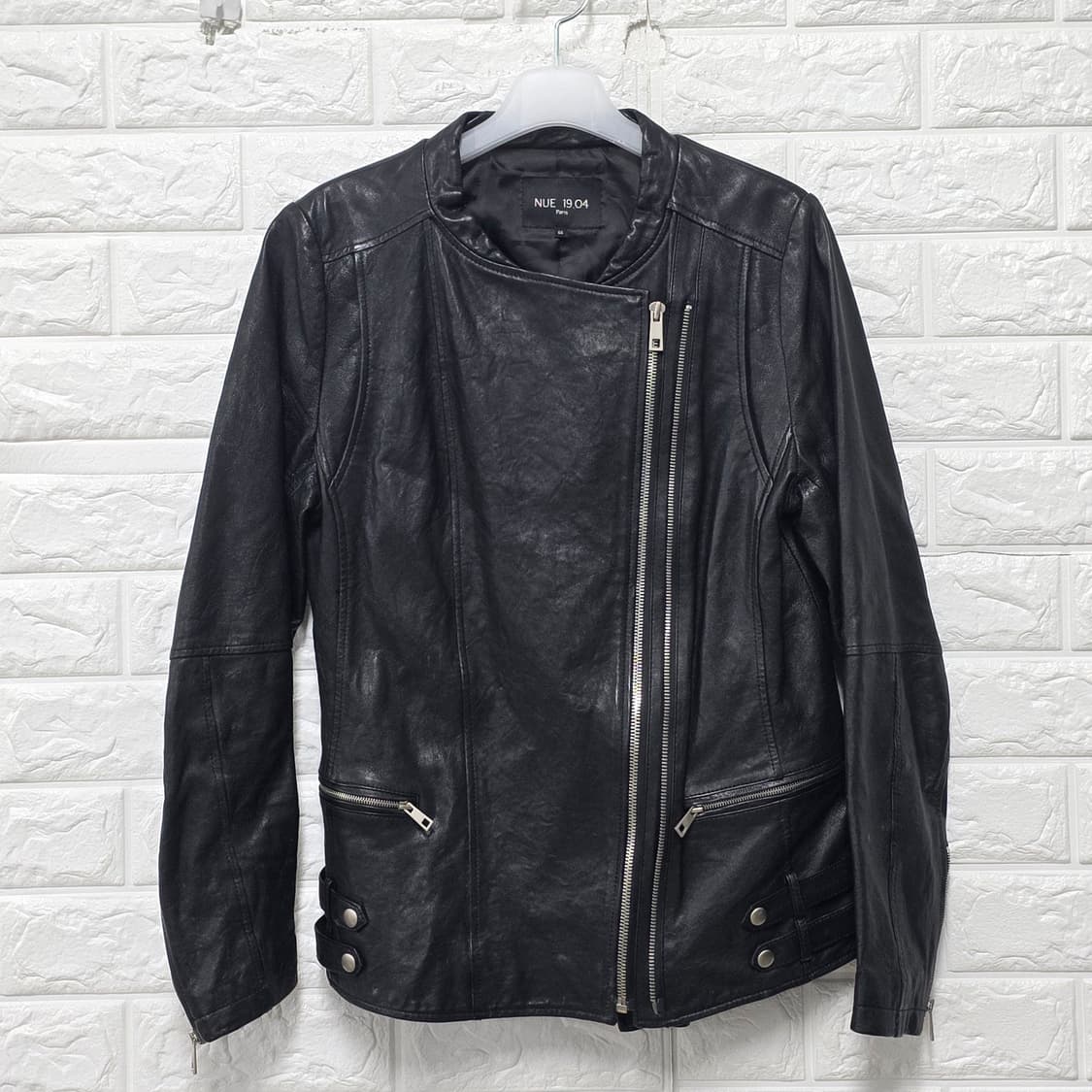 NUE 19.04 블랙 양가죽 라이더 자켓 M 상품이미지1