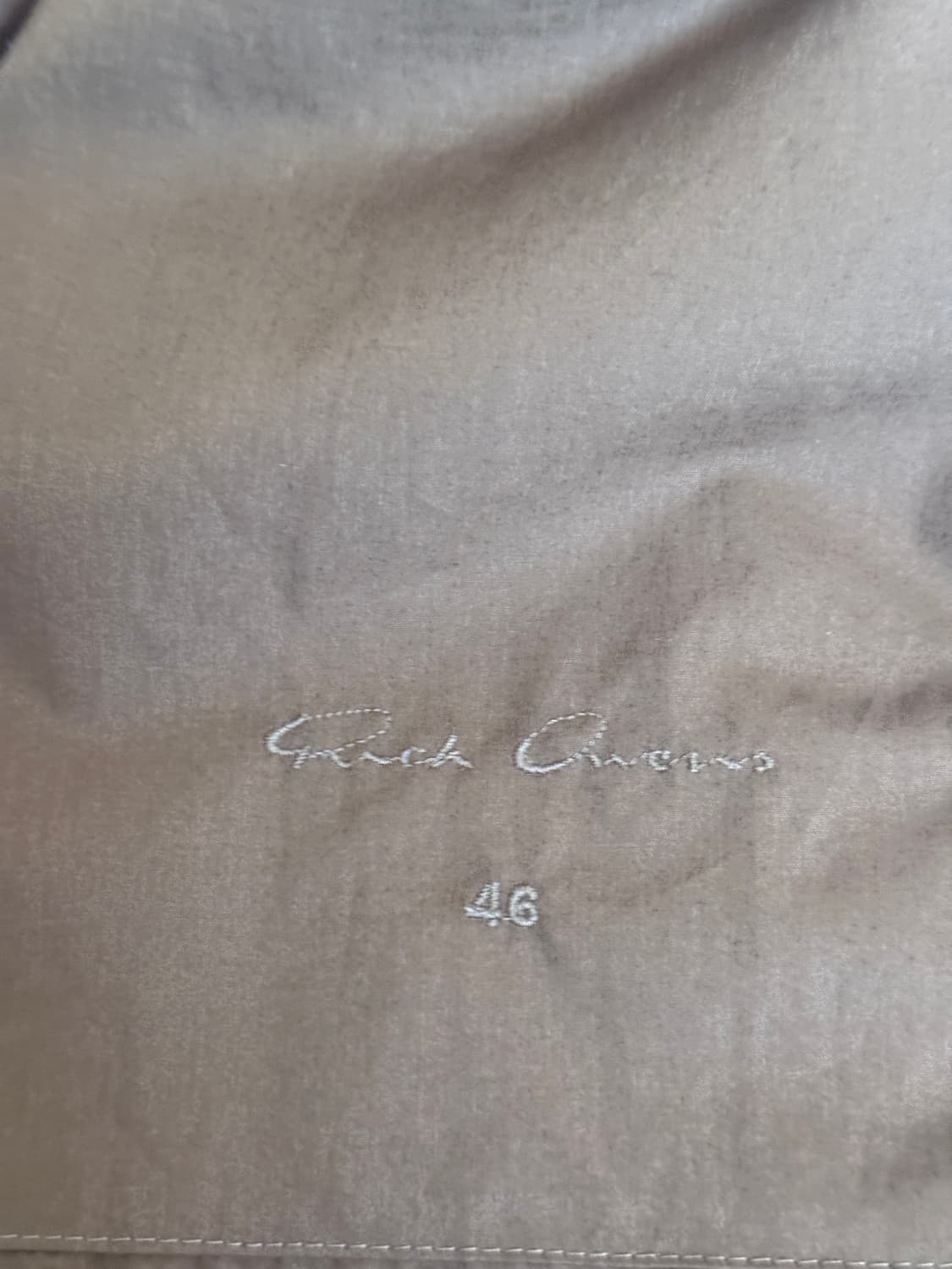 릭오웬스 intarsia 레더자켓 머스타드 46 상품이미지6