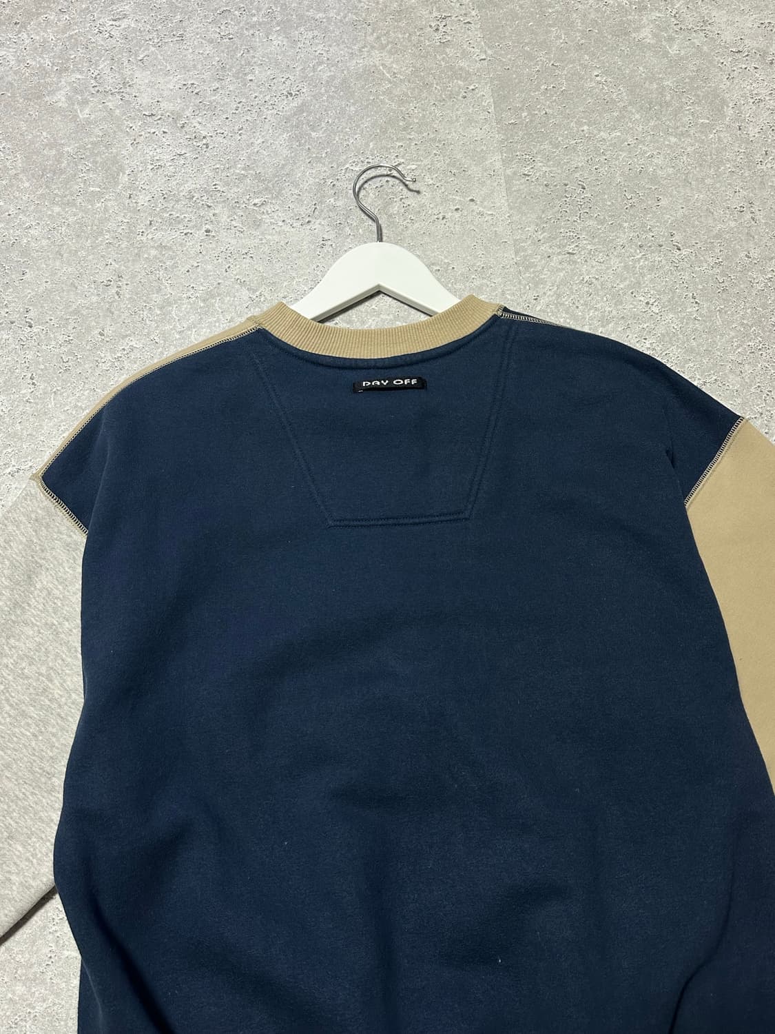 DAY OFF 빅로고 블록패턴 일본 빈티지 맨투맨  상품이미지5