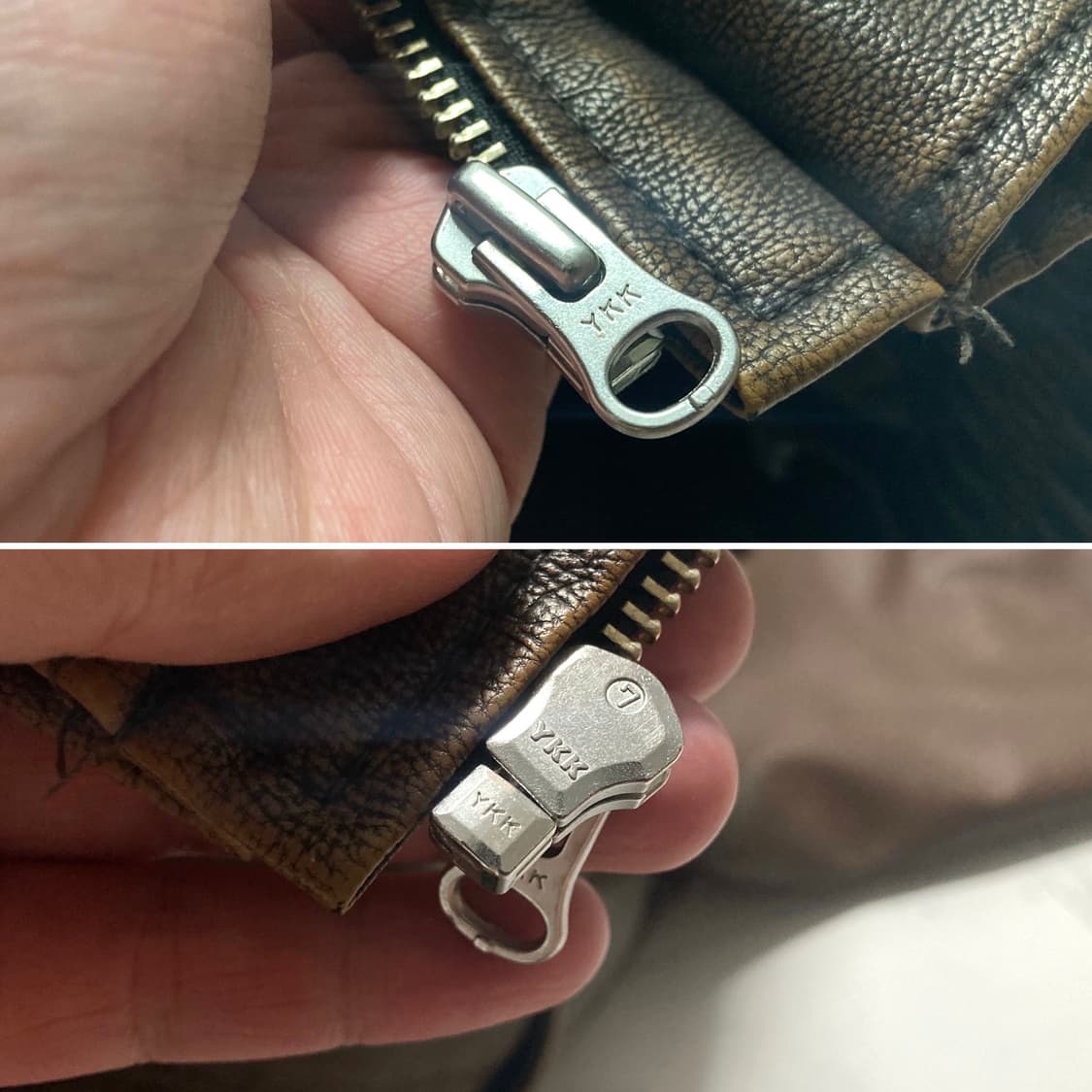 (거의 새것)유니폼브릿지 23fw 비건레더 A-2 자켓 L 100-105 상품이미지9