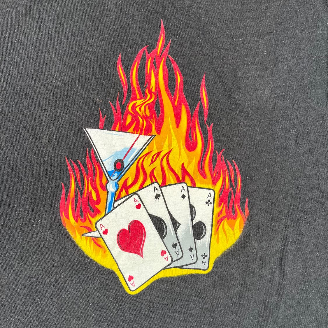 빈티지 Flame Hit Gambling Martini 반팔티 상품이미지4