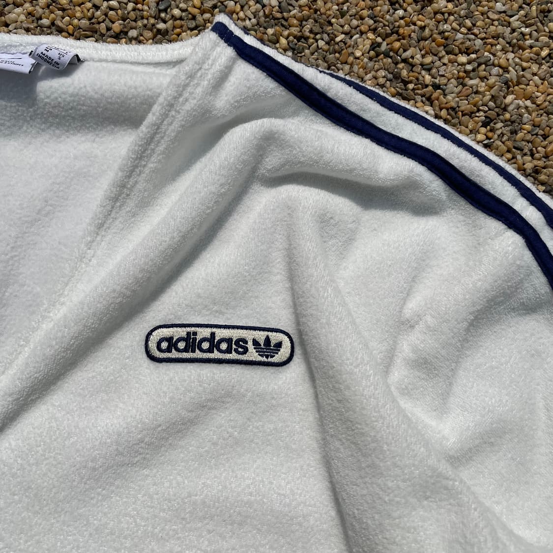 아디다스 파이어버드 신형택 화이트 테리 타월 트랙탑 져 상품이미지3