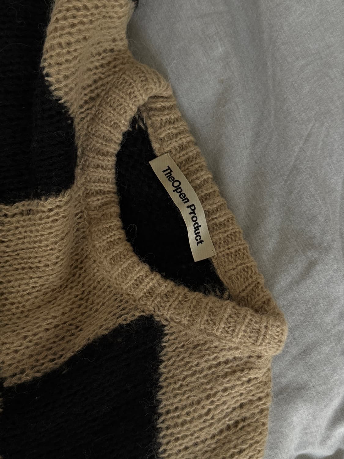 더오픈 체커보드 니트 open yy 오픈와이와이 상품이미지6