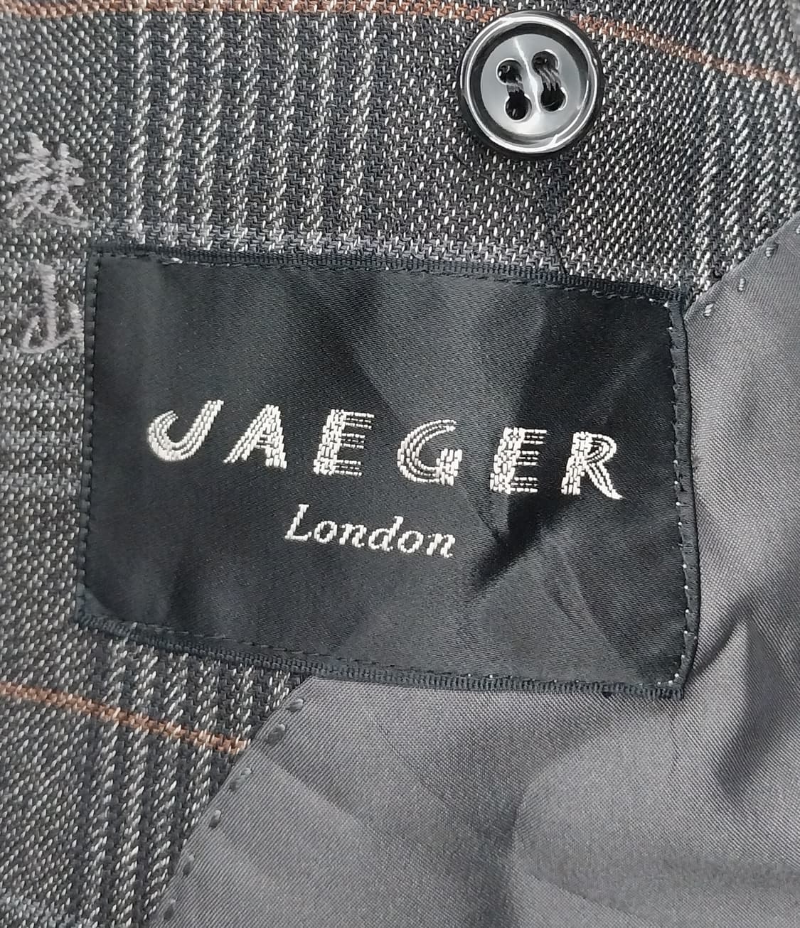 JAEGER 체크무늬 남성 울 블레이저 상품이미지5