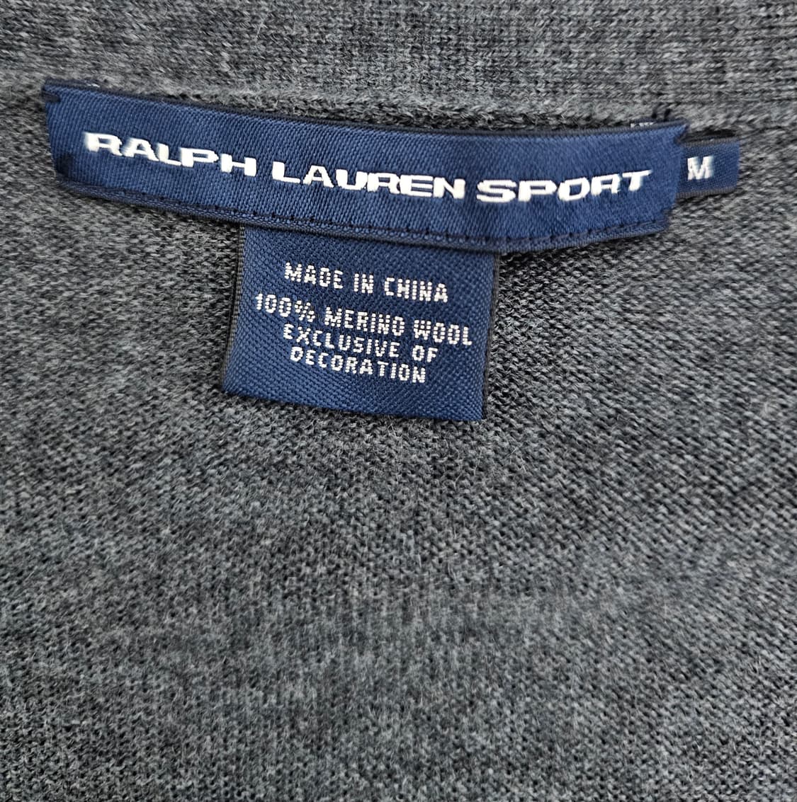 폴로랄프로렌 그레이 브이넥 가디건 M 상품이미지3