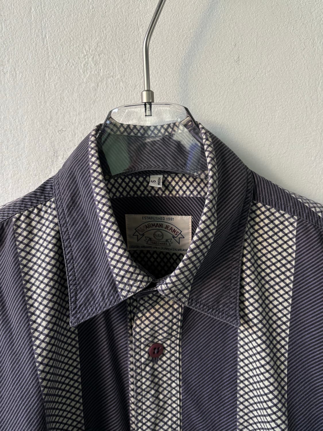 아르마니 80‘s 멀티 체크 셔츠  상품이미지3