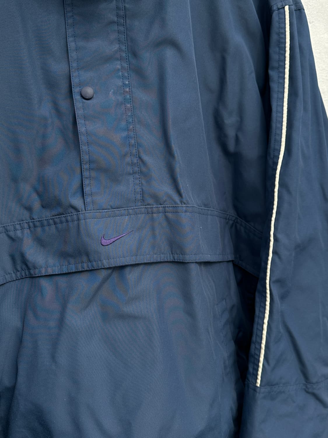 [XL] 00s 나이키 네이비톤 스우시 아노락 바람막이 빈티지 자켓 상품이미지4