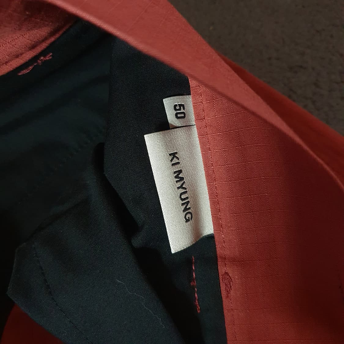 기명 커브드 카고팬츠 50 브릭 상품이미지6