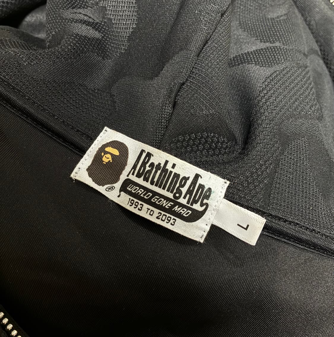 베이프 솔리드 카모 자카드 후드 집업 블랙 L 상품이미지7