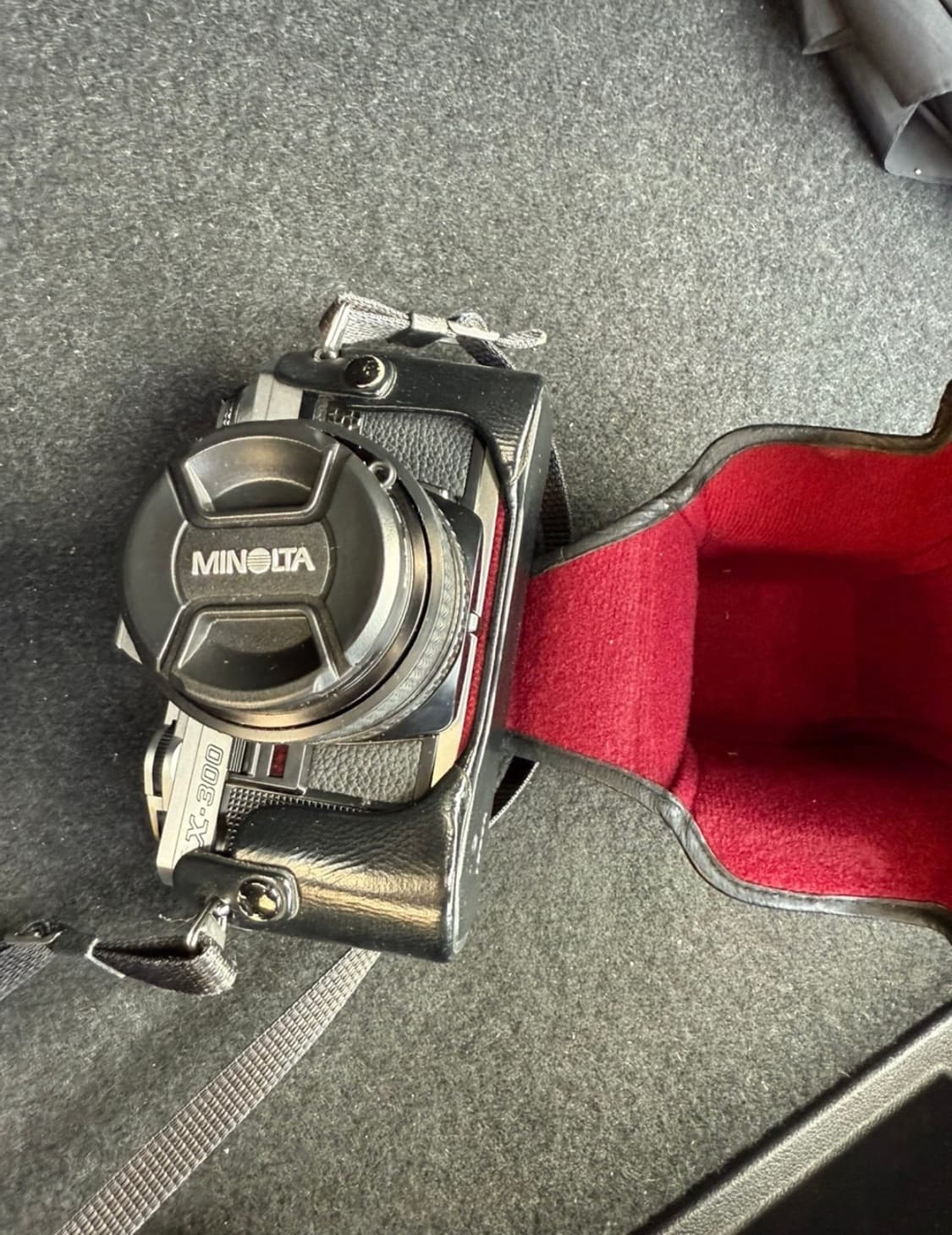 미놀타 x-300 필름카메라 순정 정품 가죽케이스 포함 상품이미지3