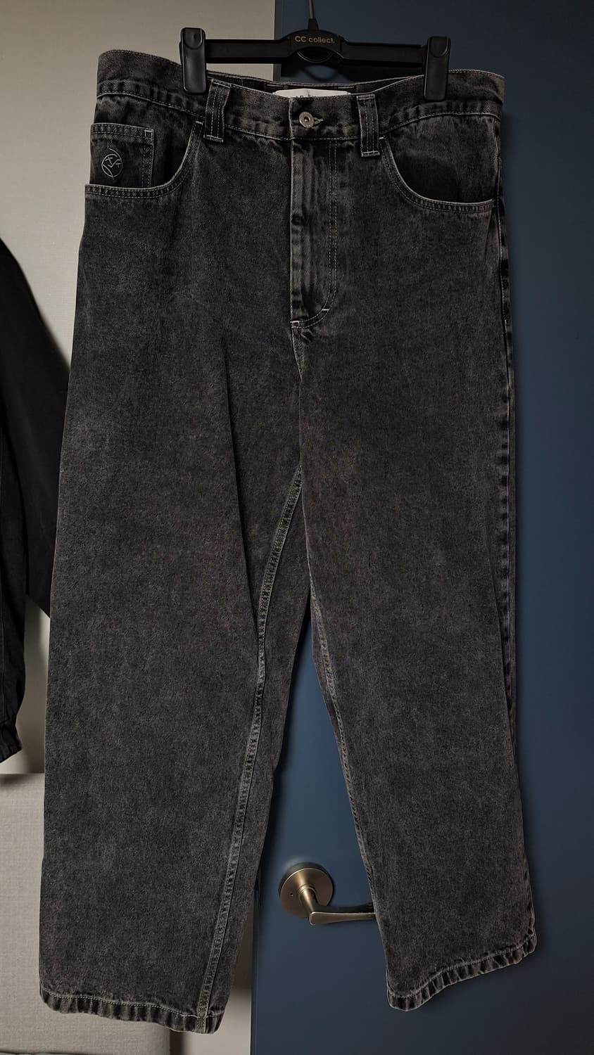 폴라스케이트 빅보이팬츠 실버블랙 M 팝니다 상품이미지3