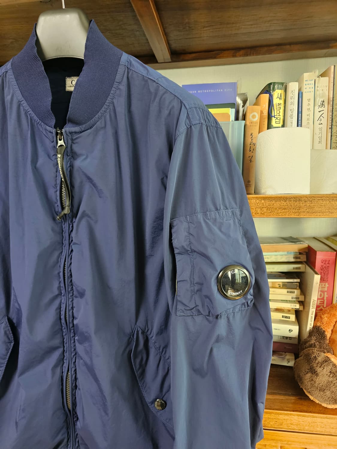 새상품 컨디션))씨피 CP컴퍼니 NYCRA 봄버 나일론 자 상품이미지2