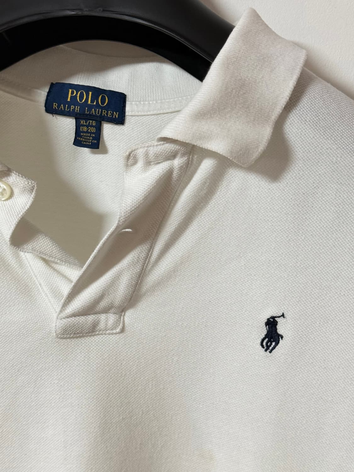 [정품]폴로 랄프로렌 화이트 카라티 XL 상품이미지5