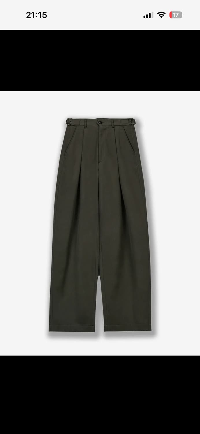 INVERTED PLEATS CHINO PANTS (KHAKI) 상품이미지1