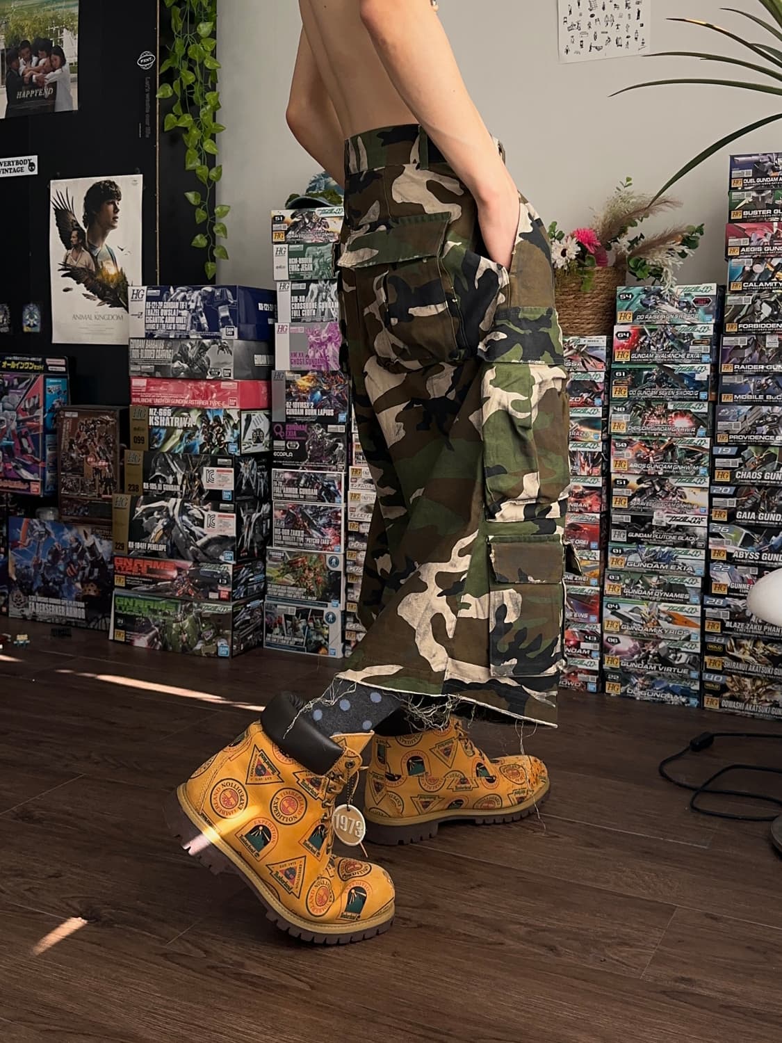 Nos Couleurs 카모플라쥬 버뮤다 카고 팬츠 상품이미지5