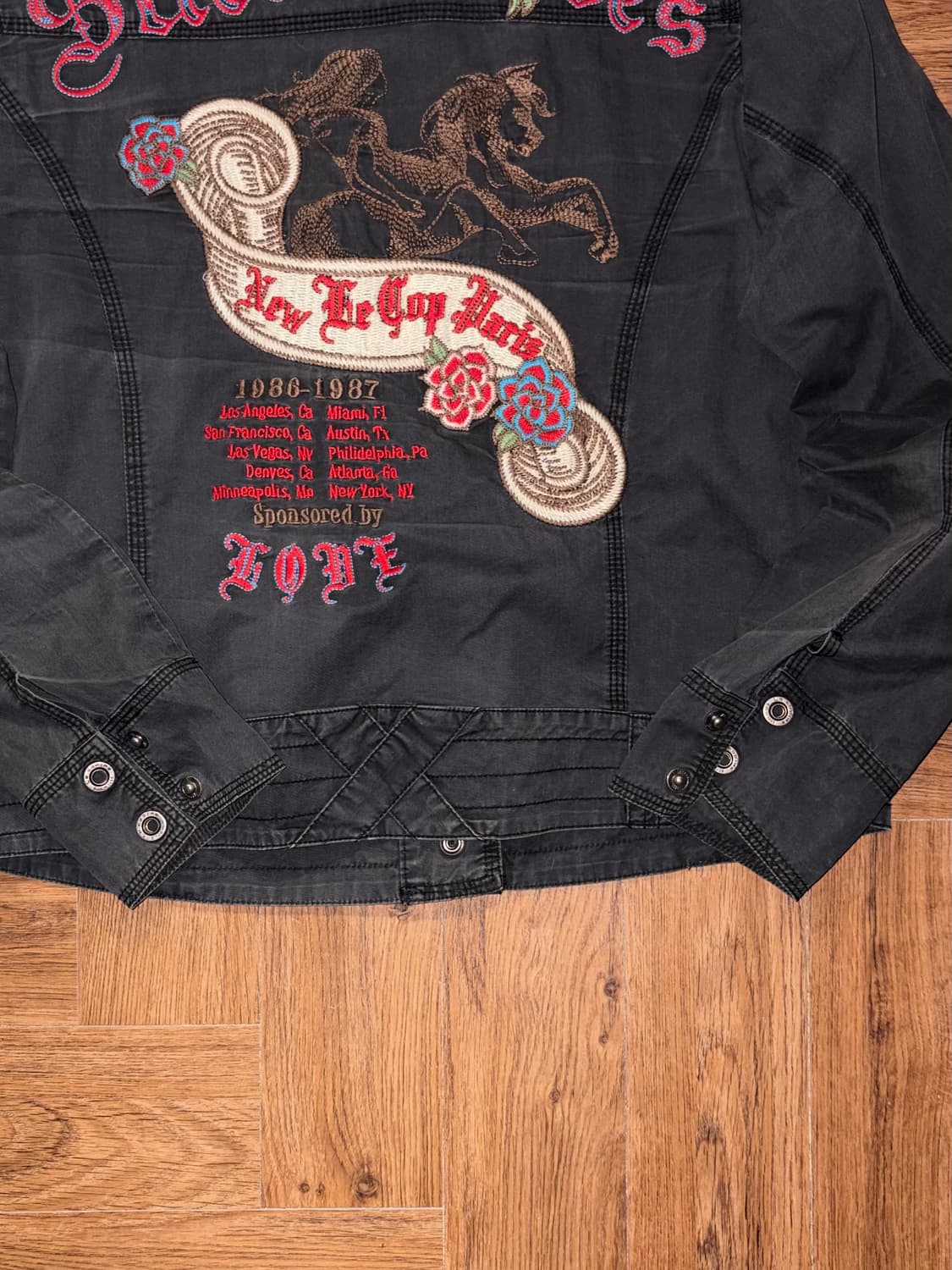 빈티지 자수 스냅 셔츠 상품이미지4