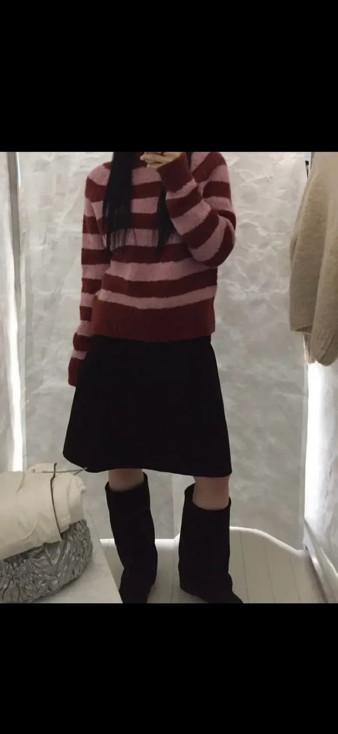 모직 H라인 스커트 치마 상품이미지1