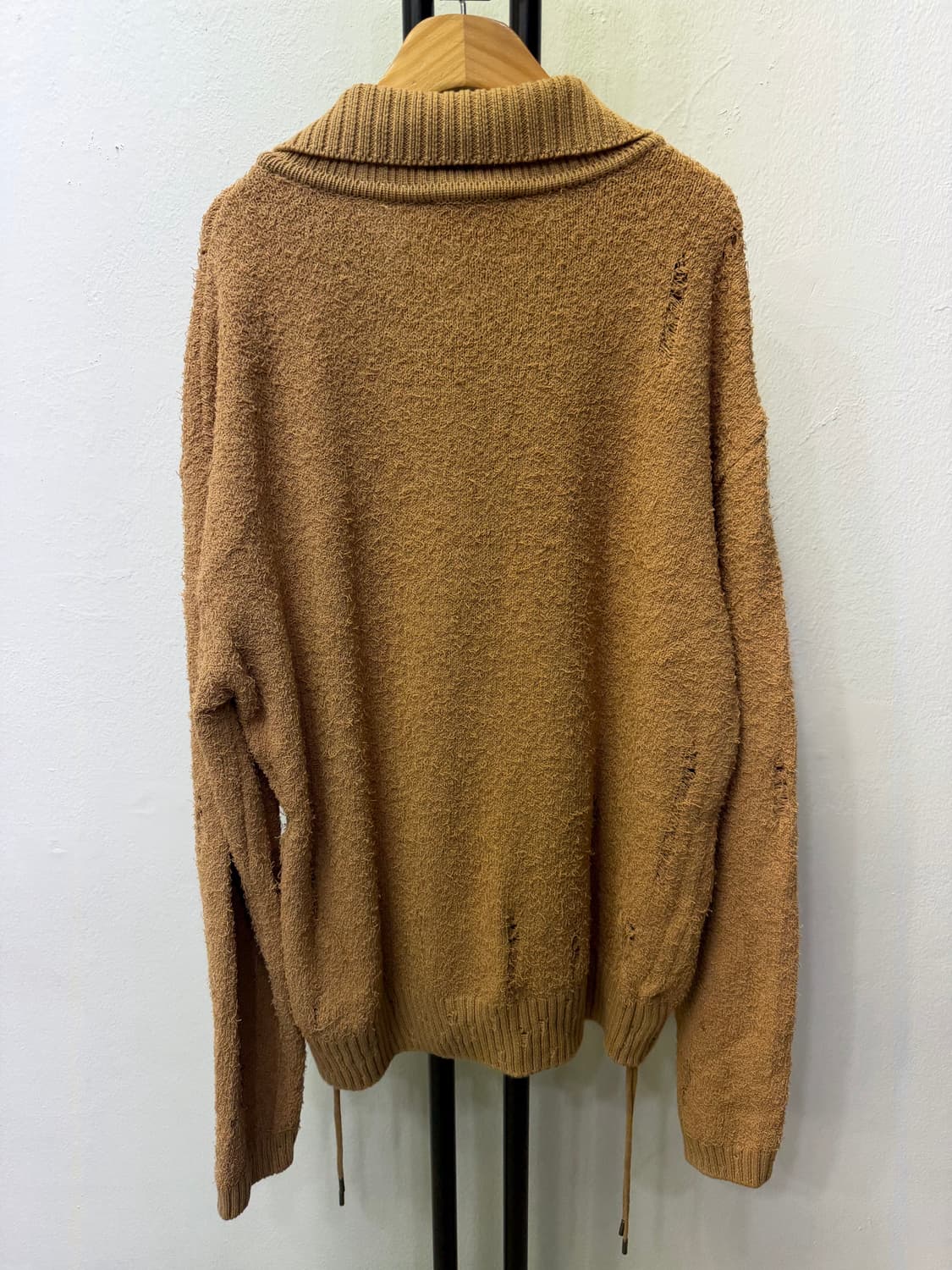 정품) 앤더슨벨 더현대 오버핏 부클 가디건 M 상품이미지5