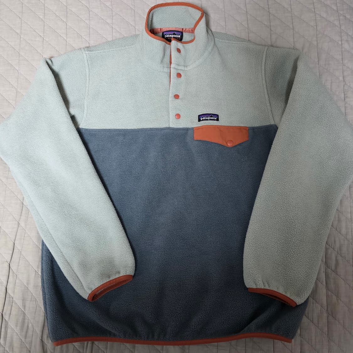 [L] 빈티지 파타고니아 신칠라 플리스 스냅 풀오버 피스타치오 상품이미지1