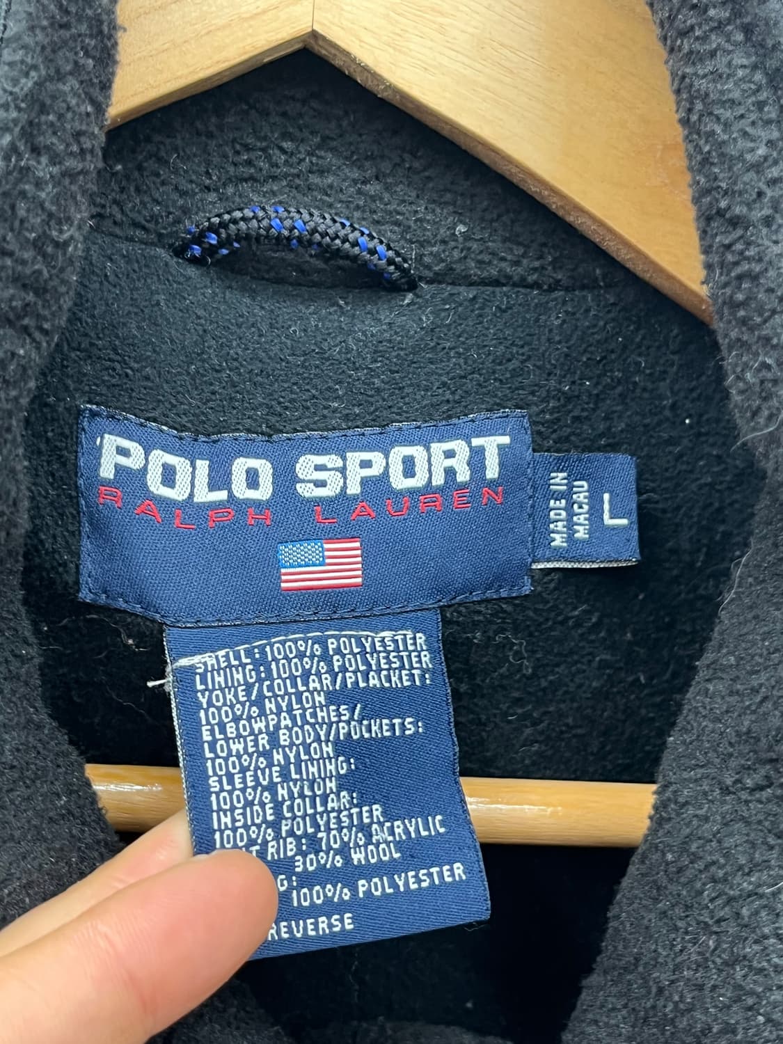 2XL) 90'S POLO SPORT PRATECFLEECE JAKCET 상품이미지4