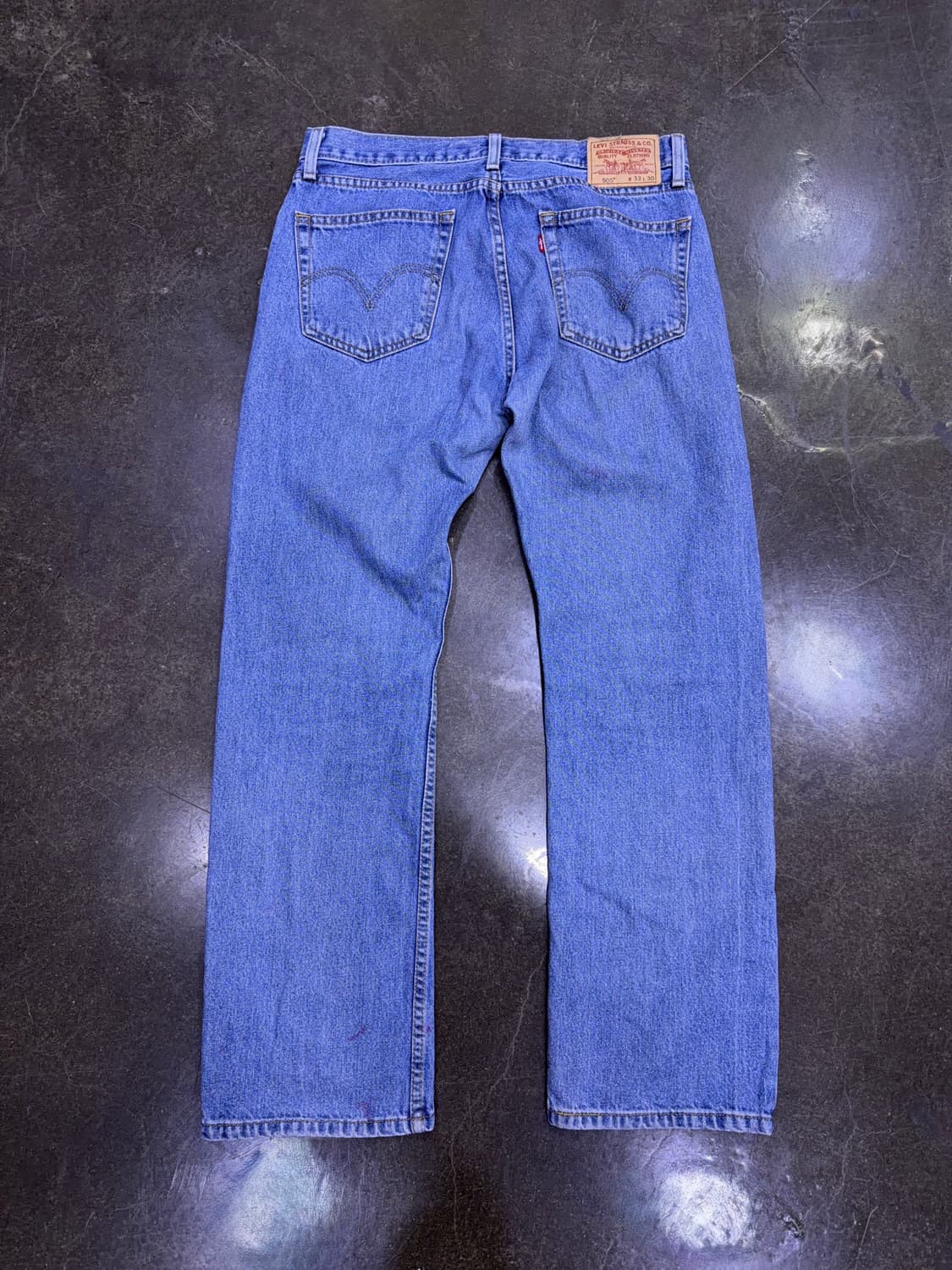 리바이스 505 레귤러 스트레이트핏 00's 워싱 데님팬츠 33 상품이미지2